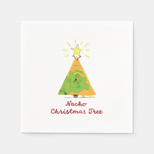 Nacho Christmas Tree Serviette (Vorderseite)
