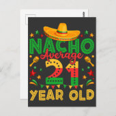 Nacho Durchschnitt 21 Jahre alt Cinco de Mayo Postkarte (Vorne/Hinten)
