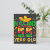 Nacho Durchschnitt 55 Jahre alt Cinco de Mayo Postkarte (Stehend Vorderseite)