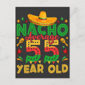 Nacho Durchschnitt 55 Jahre alt Cinco de Mayo Postkarte (Vorderseite)