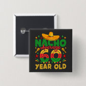 Nacho Durchschnitt 60 Jahre alt Cinco de Mayo Plat Button (Vorne & Hinten)