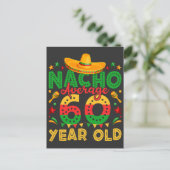 Nacho Durchschnitt 60 Jahre alt Cinco de Mayo Postkarte (Stehend Vorderseite)