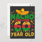 Nacho Durchschnitt 60 Jahre alt Cinco de Mayo Postkarte (Vorne/Hinten)