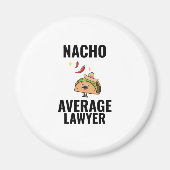 Nacho durchschnittliche Anwältin lustige Tacos mex Magnet (Vorne)