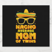 Nacho Durchschnittliche Mama von Twins Mexican Cin Bierflaschenetikett (Einzelnes Label)
