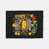 Nacho durchschnittliche Schüler süße Taco zurück z Fleecedecke (Vorderseite (Horizontal))