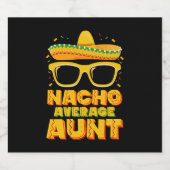 Nacho Durchschnittliche Tante Cinco De Mayo Matchi Bierflaschenetikett (Einzelnes Label)