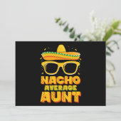 Nacho Durchschnittliche Tante Cinco De Mayo Matchi Einladung (Stehend Vorderseite)