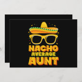 Nacho Durchschnittliche Tante Cinco De Mayo Matchi Einladung (Vorne/Hinten)