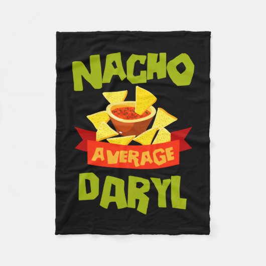 Nacho durchschnittlicher daryl lustiger Geburtstag Fleecedecke (Vorderseite)