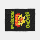Nacho durchschnittlicher Dickerson lustiger Geburt Fleecedecke (Vorderseite (Horizontal))