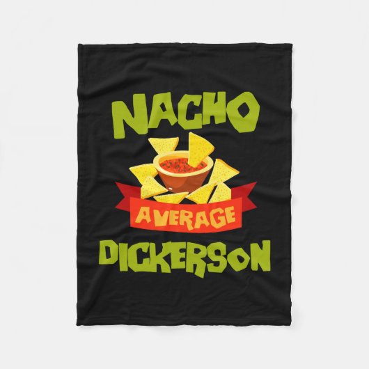 Nacho durchschnittlicher Dickerson lustiger Geburt Fleecedecke (Vorderseite)