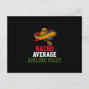 Nacho Durchschnittlicher Flugpilot  Postkarte