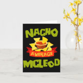 Nacho durchschnittlicher Mcleod lustiger Geburtsta Karte (Gelbe Blume)