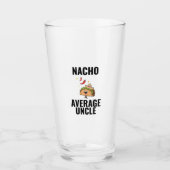 Nacho durchschnittlicher Onkel lustige Tacos mexik Glas (Vorderseite)
