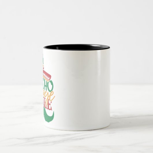 Nacho durchschnittlicher Onkel Zweifarbige Tasse (Mittel)