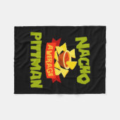 Nacho durchschnittlicher Pittman lustiger Geburtst Fleecedecke (Vorderseite (Horizontal))