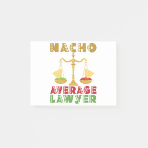 Nacho durchschnittlicher Rechtsanwalt Post-it Klebezettel