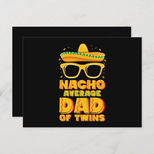 Nacho durchschnittlicher Vater von Twins Mexican C Postkarte (Vorne/Hinten)