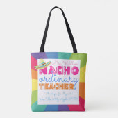 Nacho Durchschnittslehrer mexikanische Fiesta Lehr Tasche (Rückseite)