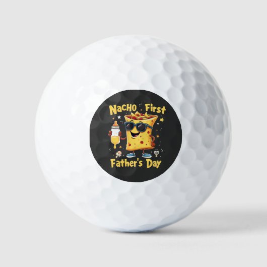 Nacho Erster Vatertag Cinco De Mayo Vater Golfball (Vorderseite)