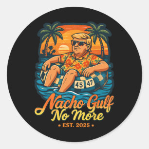 Nacho-Golf kein Golf mehr im Golf von Vereinigten Runder Aufkleber