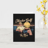 Nacho Gulf no more Funny Trump Vacation 2025 USA _ Karte (Gelbe Blume)