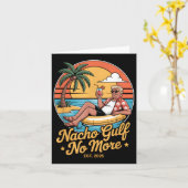 Nacho Gulf no more Funny Trump Vacation 2025 USA _ Karte (Gelbe Blume)