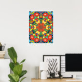 Nacho Kinetic Collage Kaleidoscope Poster (Heimbüro)