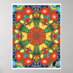 Nacho Kinetic Collage Kaleidoskop Poster