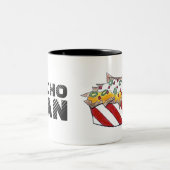 Nacho Man Cheese Chips Nachos Funny Feinschmecker Zweifarbige Tasse (Mittel)