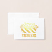 Nacho Man Snack Food Käse Chips Feinschmecker Funn Folienkarte (Vorderseite mit Umschlag)