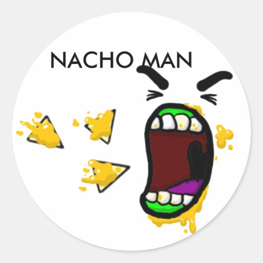 Nacho Man Stickers (Vorderseite)