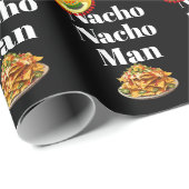 Nacho Nacho Man Wrapping Paper Geschenkpapier (Rolleneckpunkt)