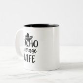 Nacho-niedliches Geschenk der durchschnittlichen Zweifarbige Tasse (Vorderseite Links)