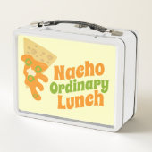Nacho Ordinary Lunch Fun Novelty Food Slogan Metall Brotdose (Rückseite)