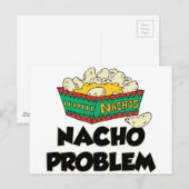 Nacho Problem - Funny Word Play Postkarte (Vorne/Hinten)