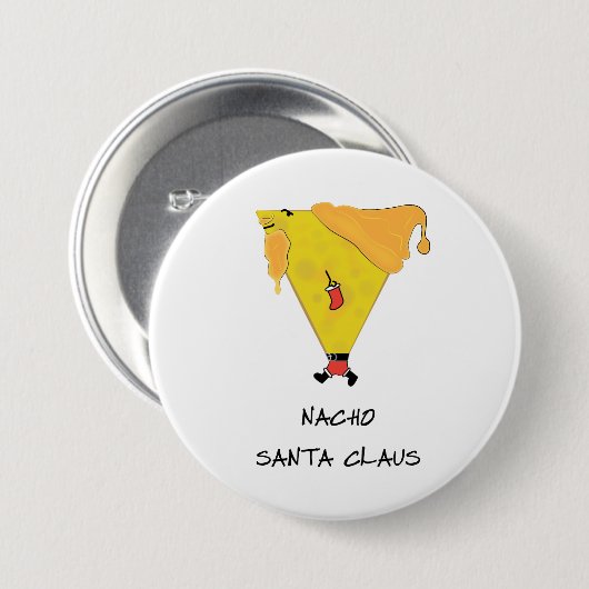Nacho Santa Claus Button (Vorne & Hinten)