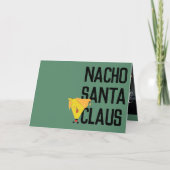 Nacho Santa Claus Feiertagskarte (Vorderseite)
