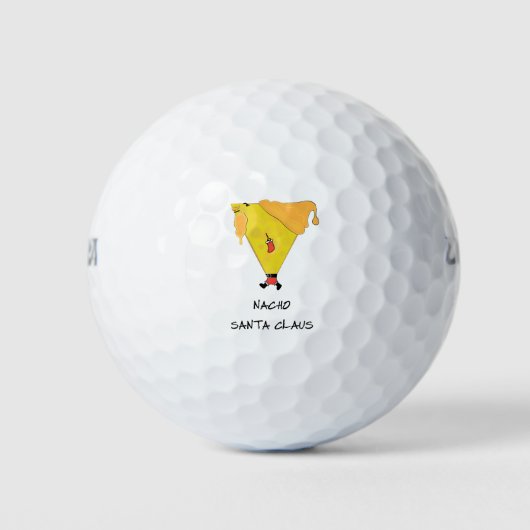 Nacho Santa Claus Golfball (Vorderseite)
