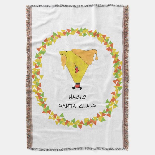 Nacho Santa mit Chips Decke (Vorderseite Vertikal)