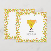 Nacho Santa mit Chips Einladung (Vorne/Hinten)