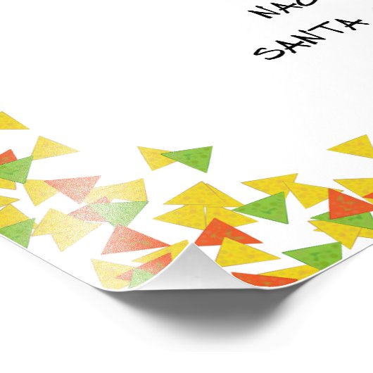 Nacho Santa mit Chips Fotodruck (Ecke)