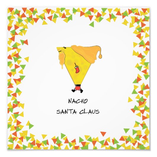 Nacho Santa mit Chips Fotodruck (Vorne)
