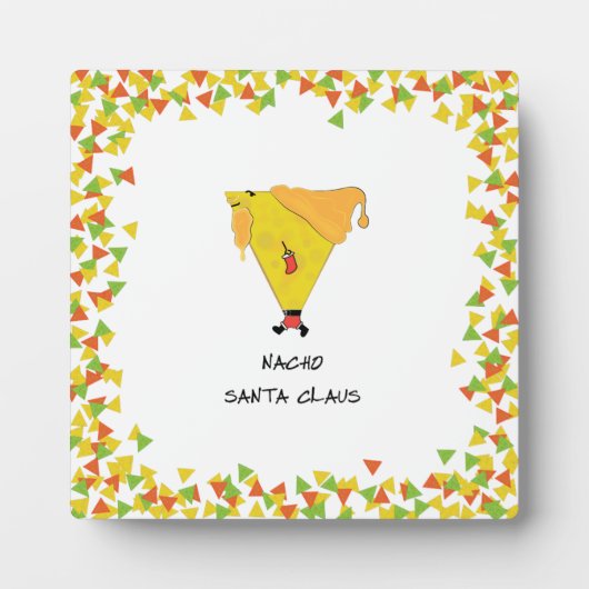 Nacho Santa mit Chips Fotoplatte (Vorderseite)