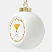 Nacho Santa mit Chips Keramik Kugel-Ornament (Rechts)