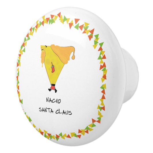 Nacho Santa mit Chips Keramikknauf (Rechts)