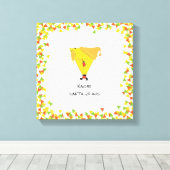 Nacho Santa mit Chips Leinwanddruck (Insitu (Holzboden))