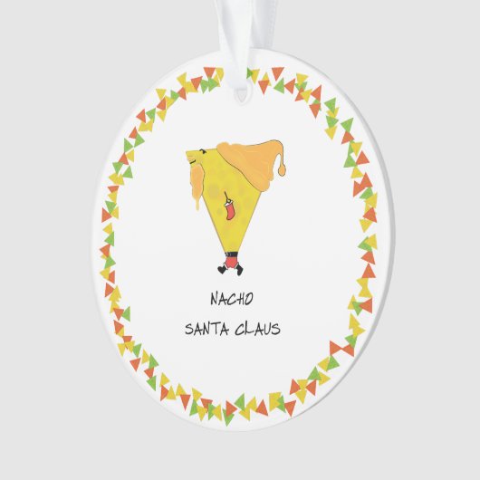 Nacho Santa mit Chips Ornament (Vorderseite)