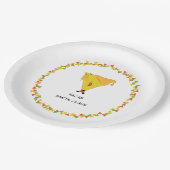 Nacho Santa mit Chips Pappteller (Schrägansicht)